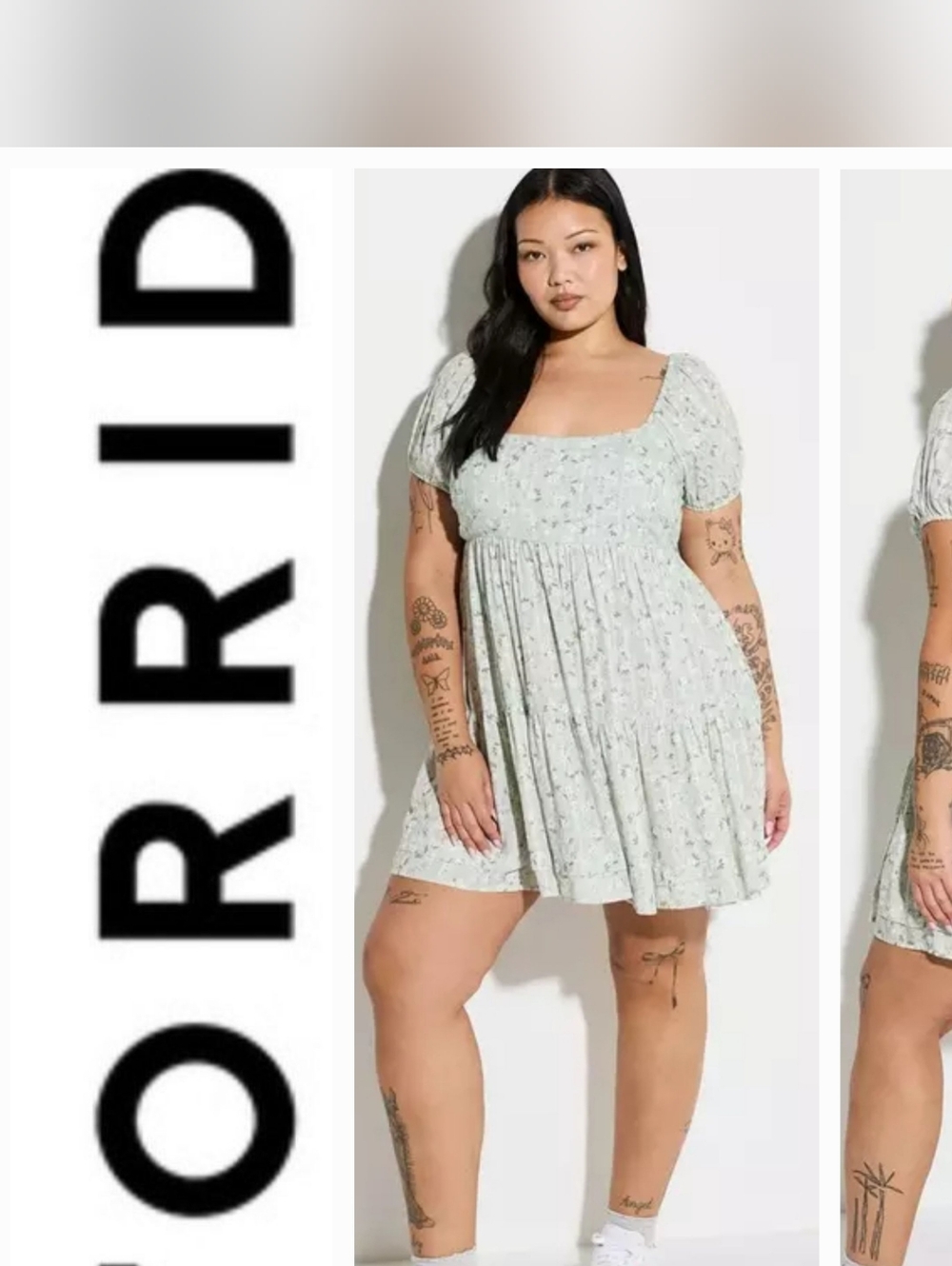 Torrid LoveSick Tiered Mini OPEN BACK Dress NWT